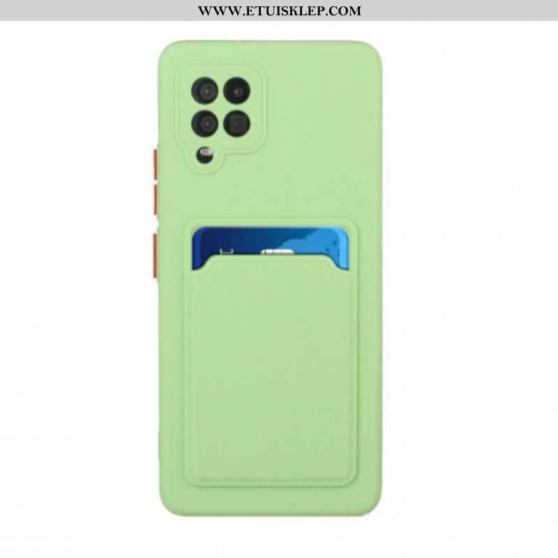 Etui do Samsung Galaxy M12 / A12 Silikonowy Uchwyt Na Kartę